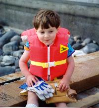 Joseph Helping Dadda with Grandpa's New Dock