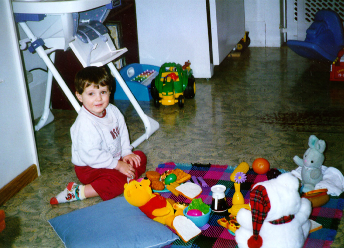 Joseph on a Picnic with Pooh
