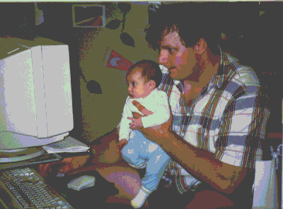 William (at one) learning to Program